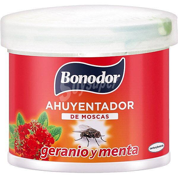 Ahuyentador de moscas aroma geranio y menta