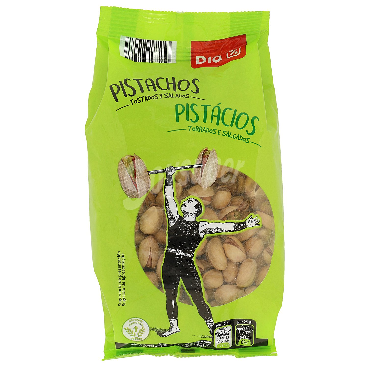 Pistachos tostados con sal