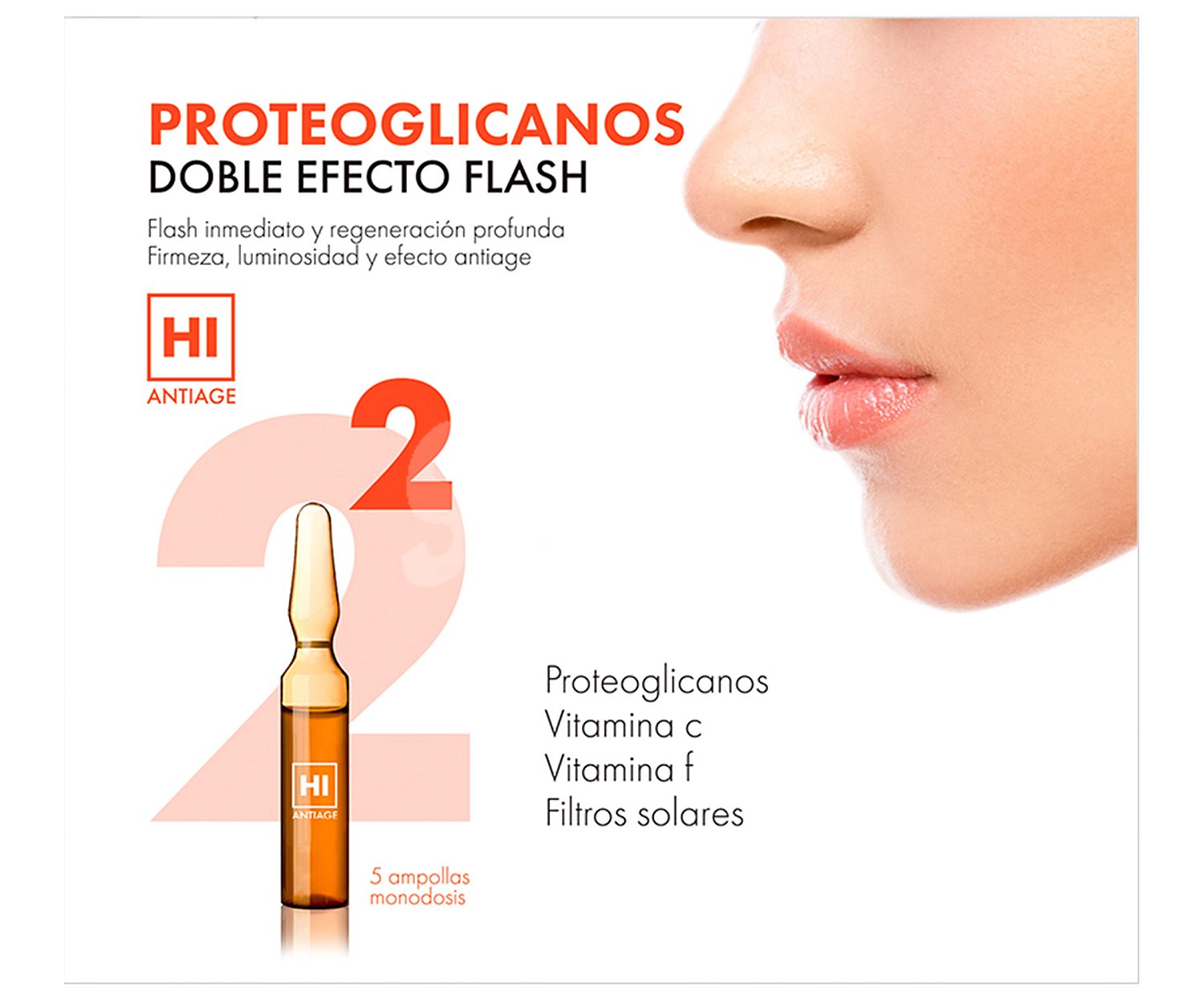 Tratamiento en ampollas con doble efecto flash (antiedad y firmeza)