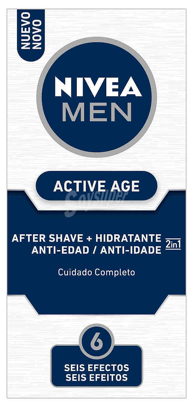 After shave + hidratante 2 en 1 cuidado completo Active Age