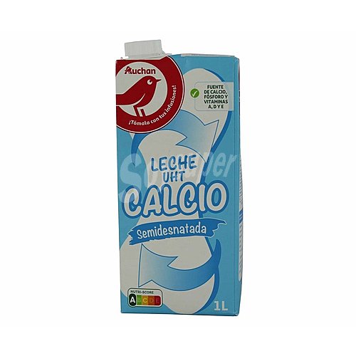 Producto alcampo Leche semidesnatada de vaca, enriquecida con calcio producto alcampo