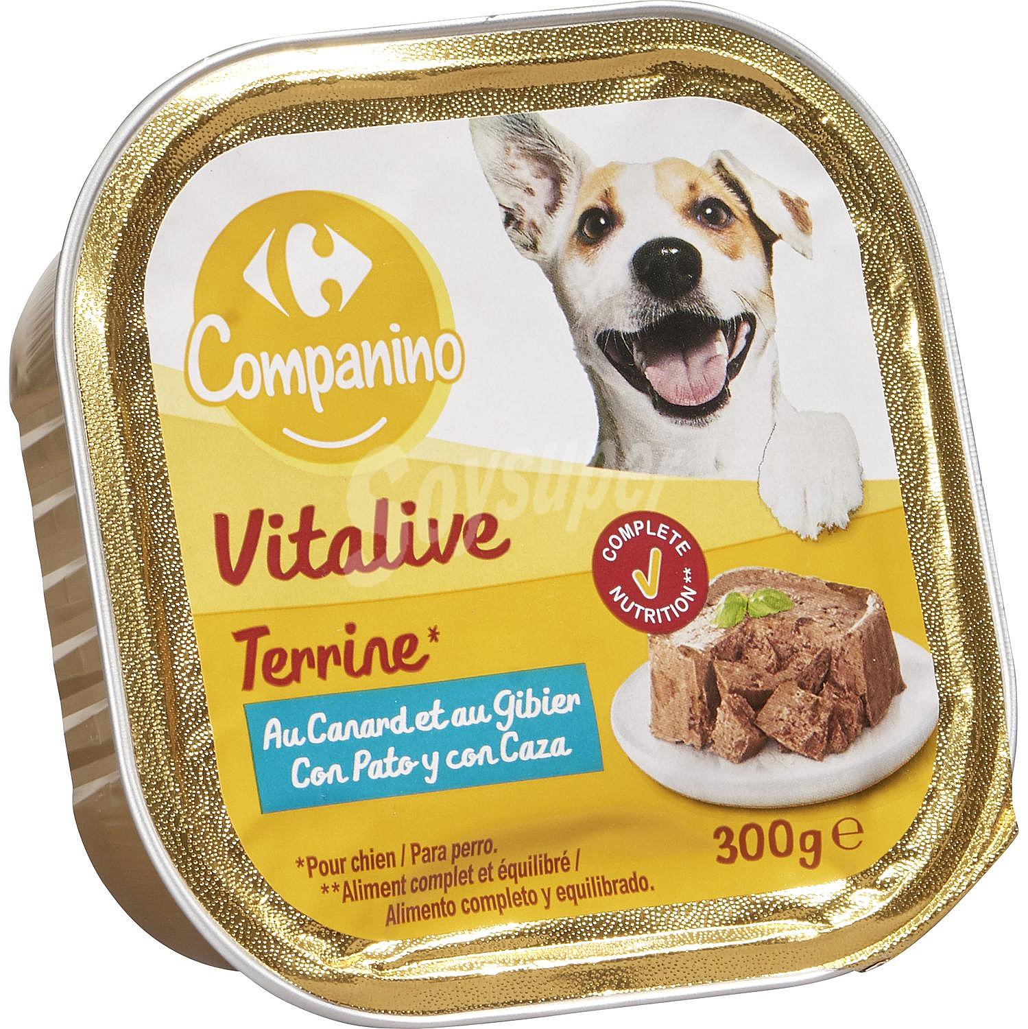 Comida húmeda de carne para perro adulto Carrefour