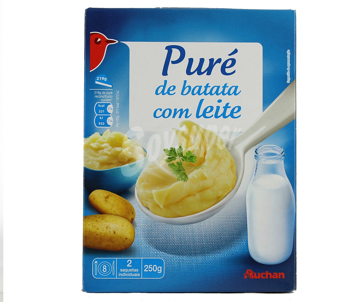 Puré de patatas con leche