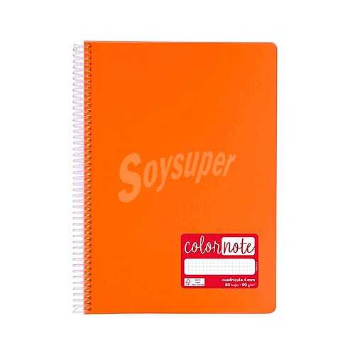 Cuaderno A4 cuadrícula de 4mm 80 hojas y de en el interior, grafoplas