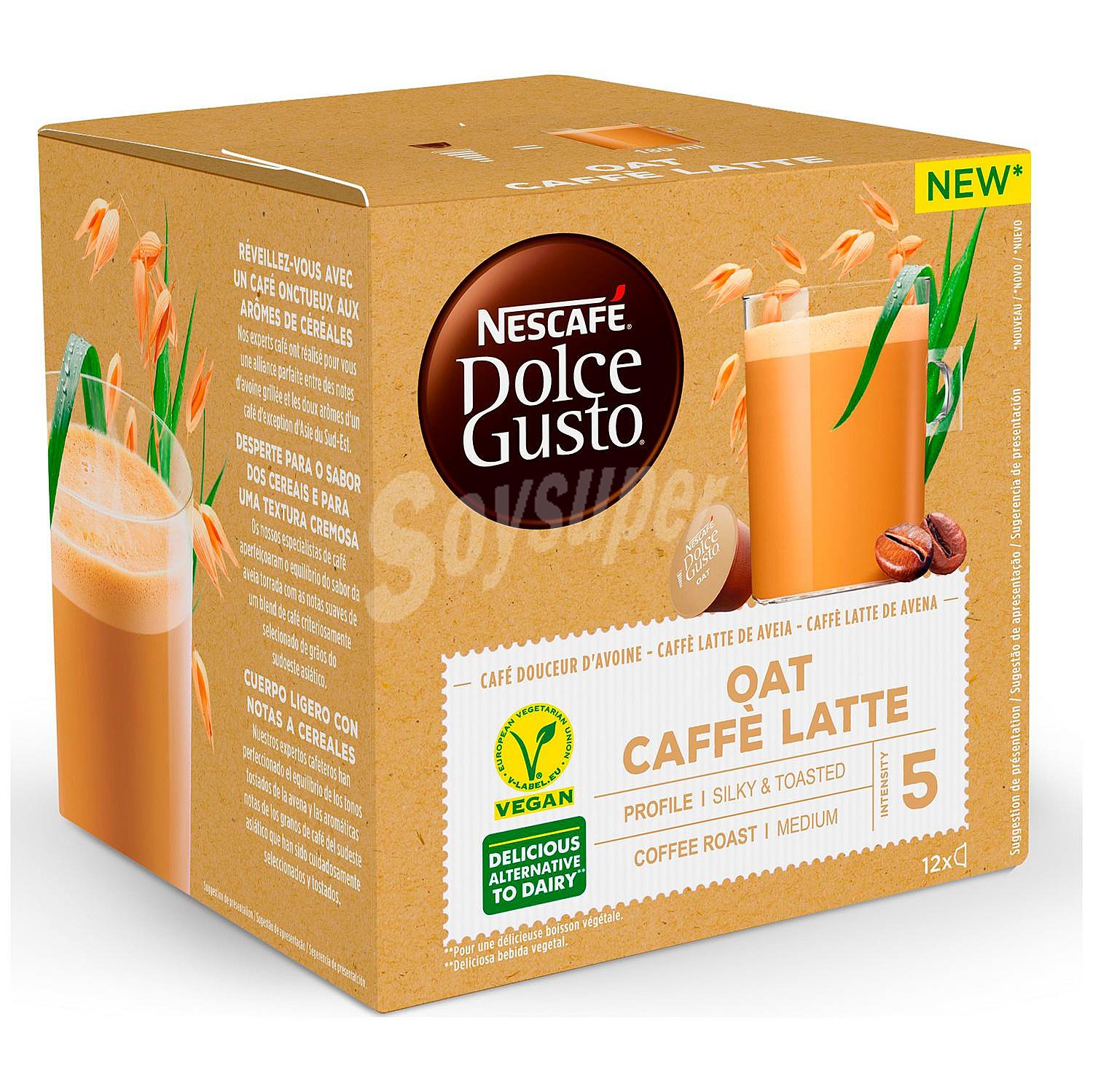 Caffé latte de avena en cápsulas Nescafé Dolce Gusto