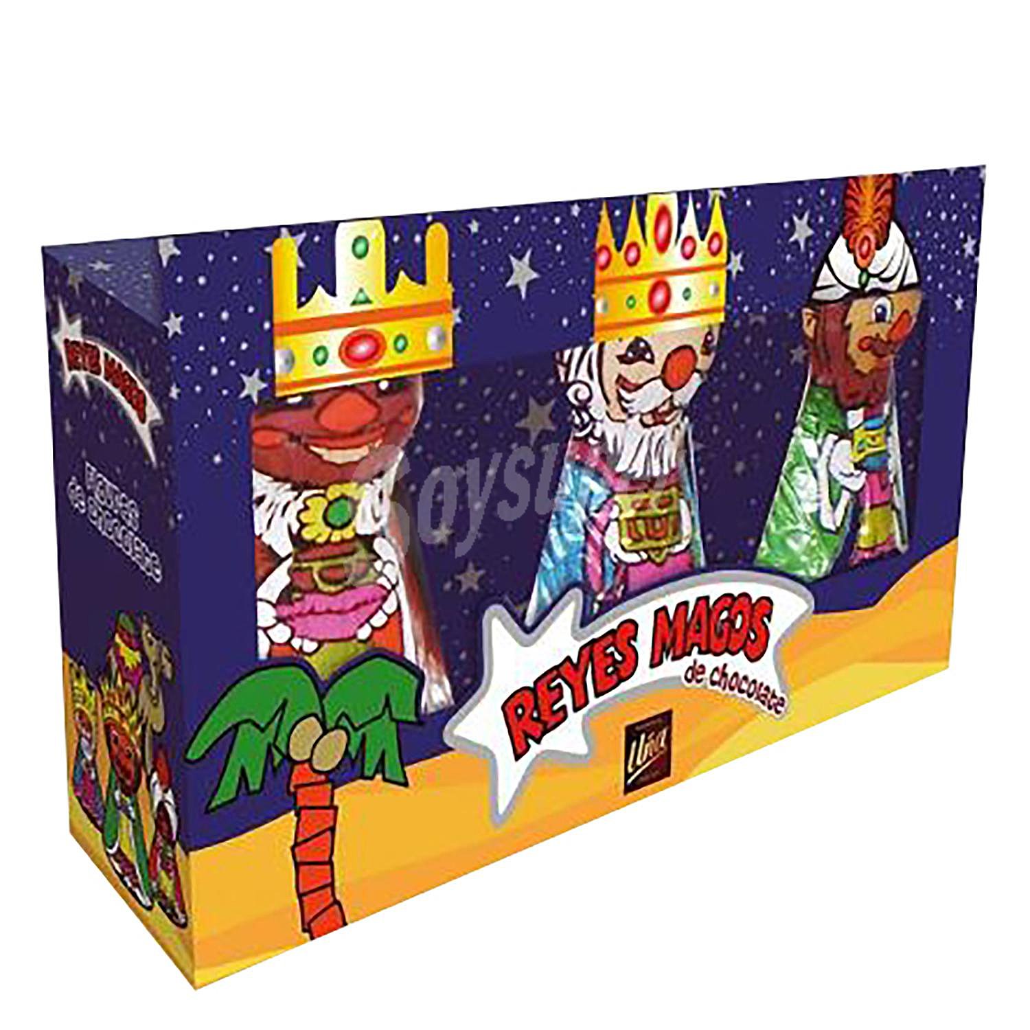 Figuritas de Los 3 Reyes Magos de chocolate (recorta y monta su corona)