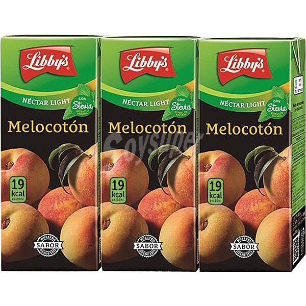 Néctar de melocotón light con stevia