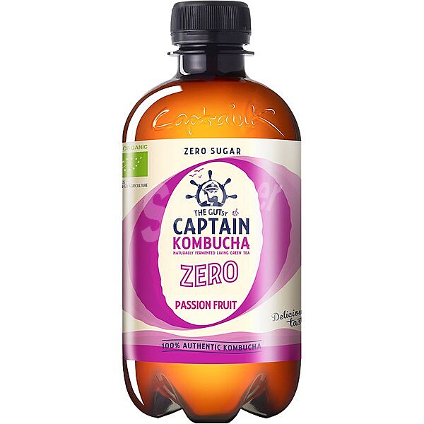 Zero té probiótico passion fruit sin azúcar botella 400 ml