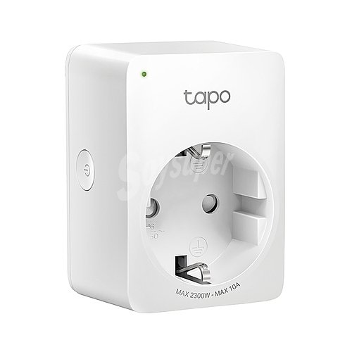 Mini enchufe inteligente tp-link Tapo P100, wifi, control remoto, programación, control de voz