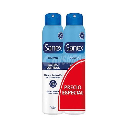 Desodorante en spray para mujer con protección anti transpirante hasta 48 horas sanex Extra control