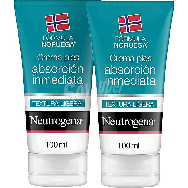 Crema para los pies de absorción inmediata duplo 100+100 ml