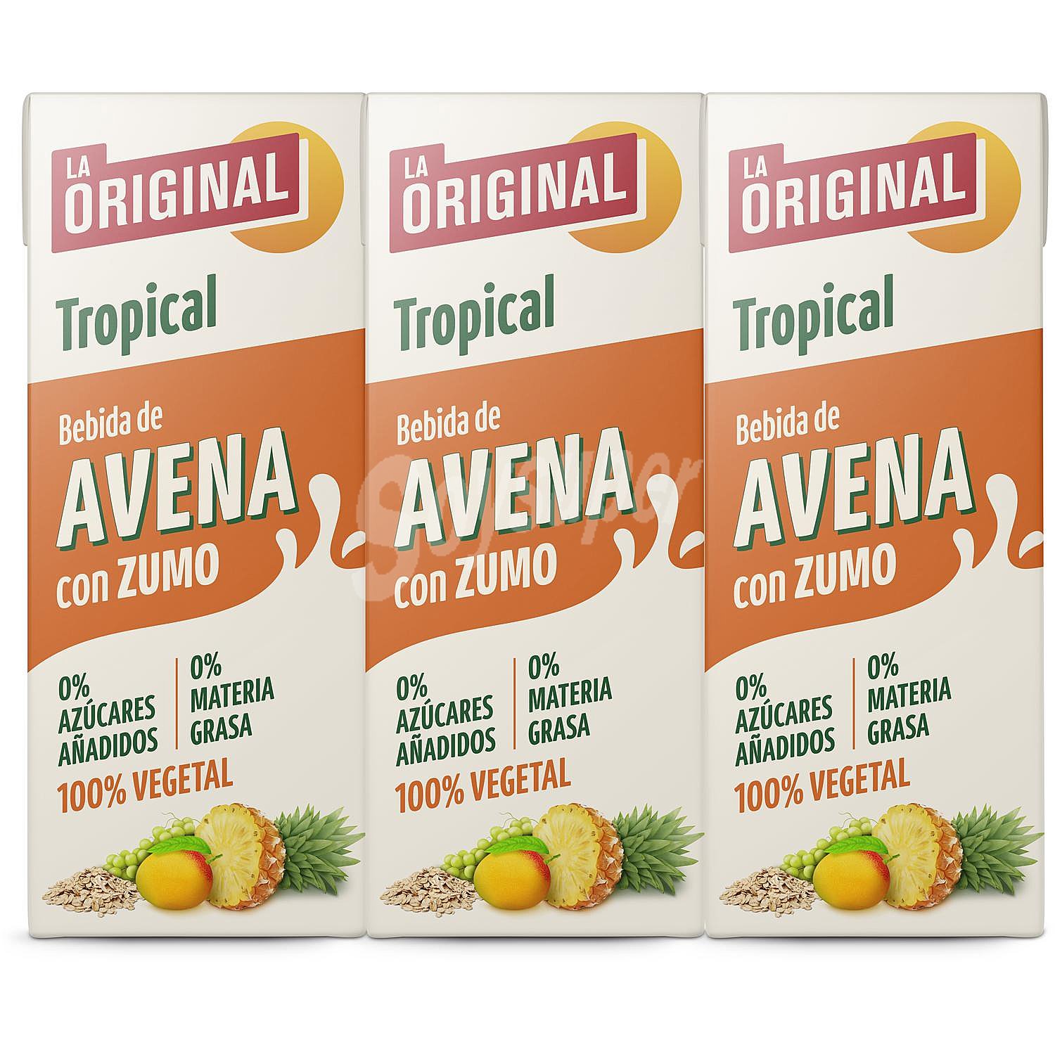 Bebida de avena con zumo tropical La Original