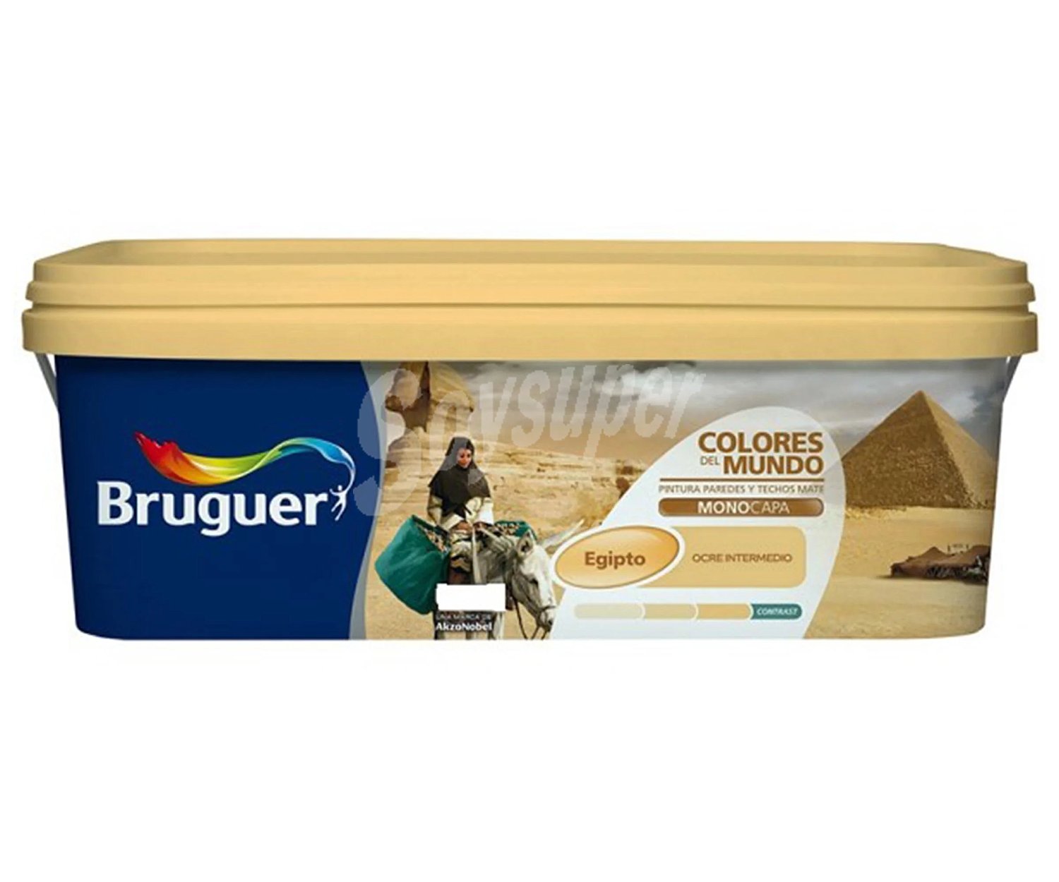 Pintura para paredes monocapa bruguer Colores del mundo Egipto Ocre Intermedio