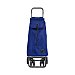 Carrito para la compra plegable de aluminio, 6 ruedas, 3 bolsillos, , color azul, Logis Tour rolser