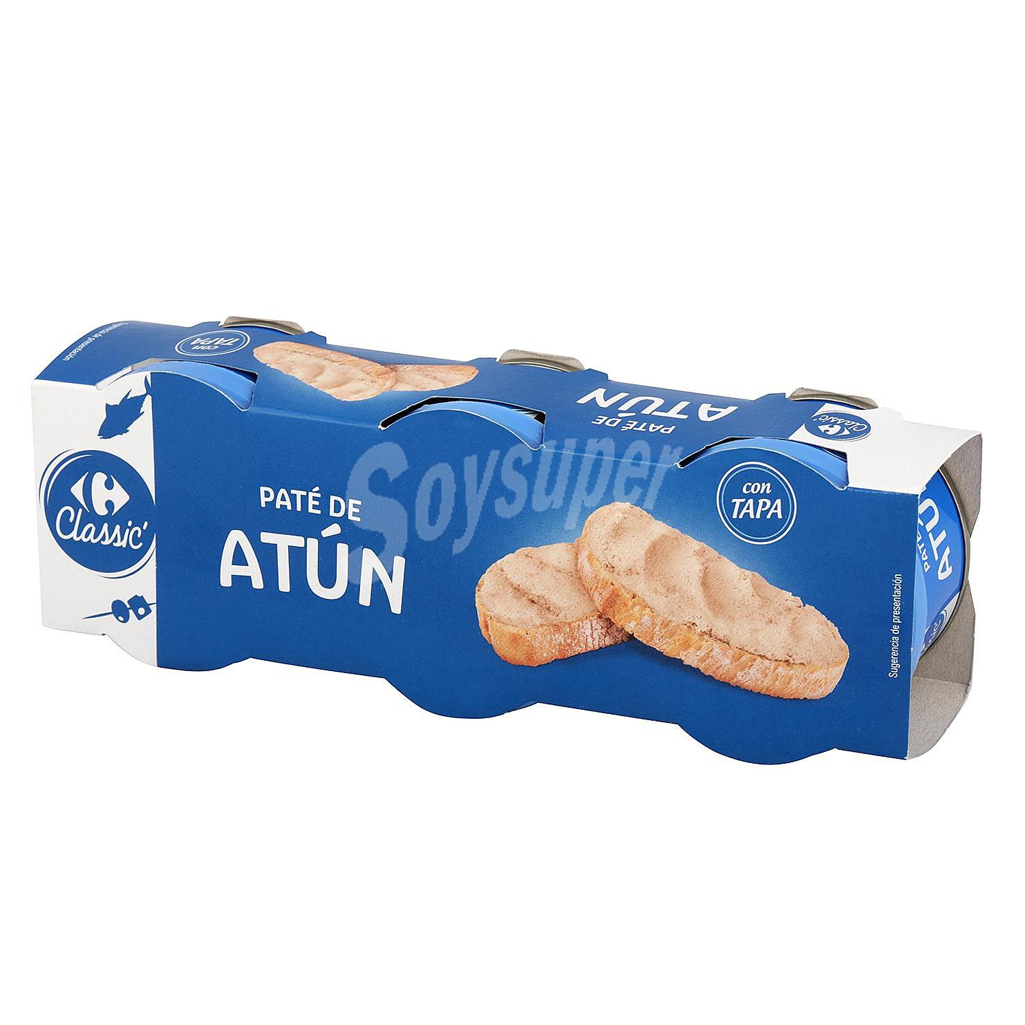 Paté de atún con aceite de girasol Carrefour