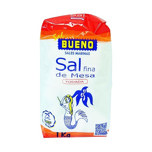 Bueno Sal fina marina, yodada y de mesa bueno