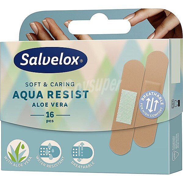 Aqua Resist con aloe vera apósitos con efecto protector caja 16 unidades