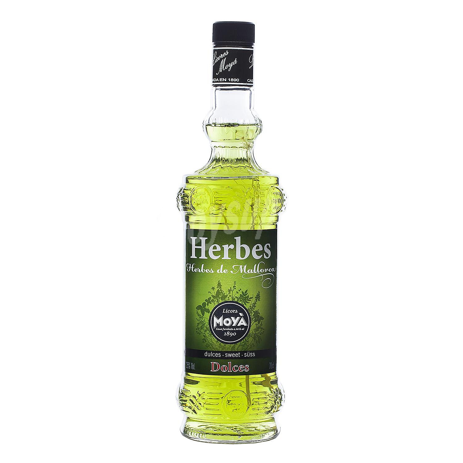 Licor de hierbas dulces Moya