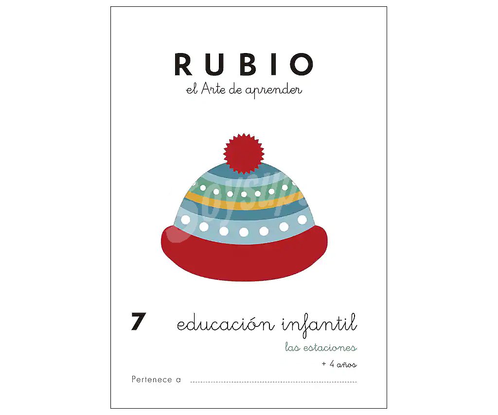 Educación Infantil 7, Las estaciones, 3-5 años. Género: actividades. Editorial Rubio