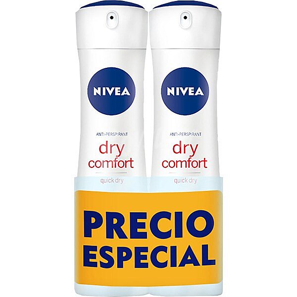 Desodorante Dry Comfort Plus 48h pack 2 spray 200 ml