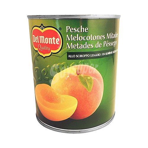 DEL monte Melocotón en almíbar DEL monte , (peso escurrido: 470 gr,)