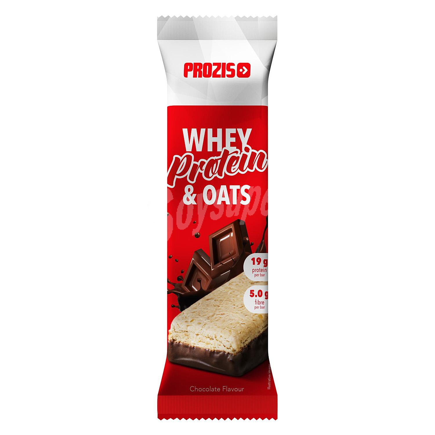 Barrita de proteína de suero de leche y avena sabor chocolate Prozis