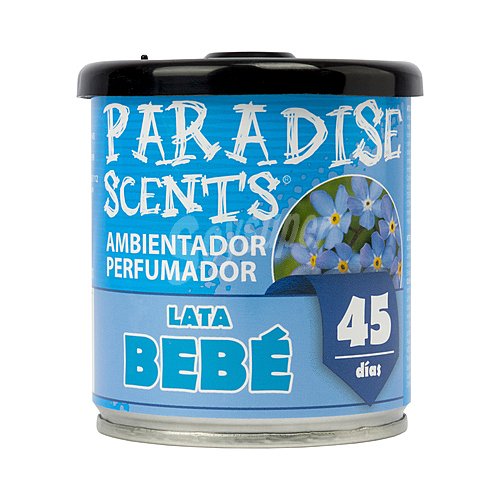 Ambientador coche en gel con aroma bebé, paradise scents