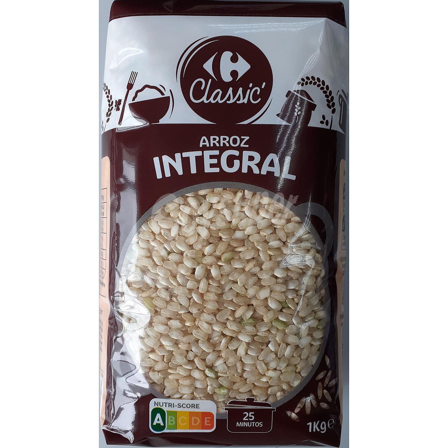 Arroz redondo integral Carrefour