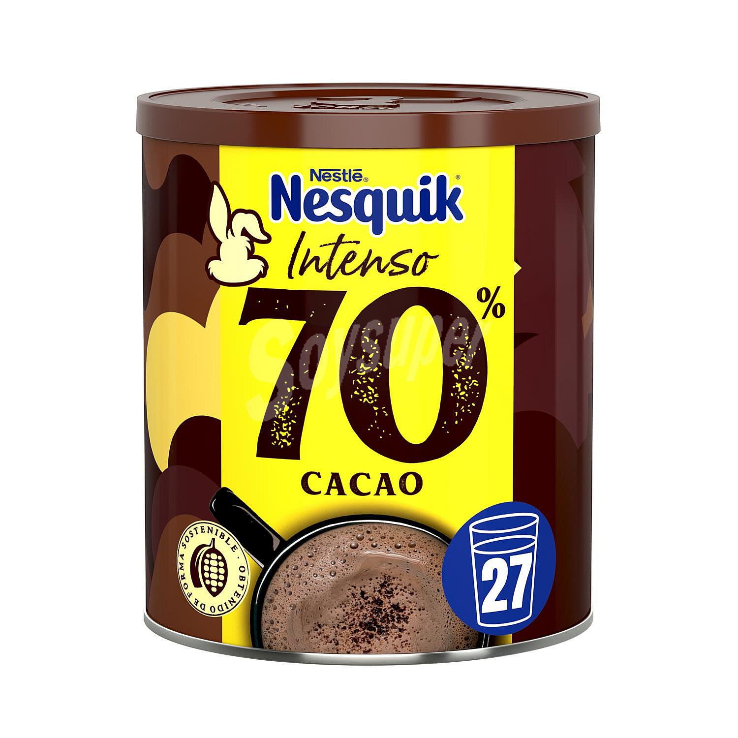 Cacao soluble intenso 70% cacao Nestlé Nesquik sin gluten