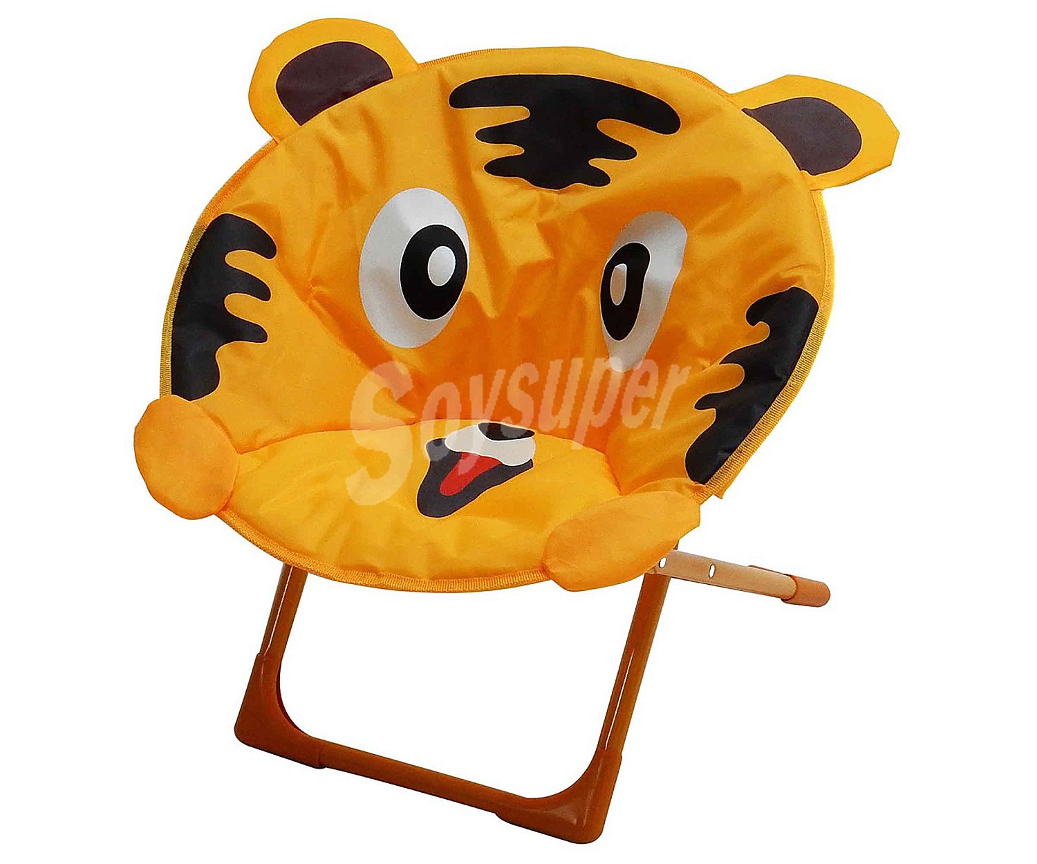 Silla infantil plegable tigre 48x48x50 centímetros, ikunik.