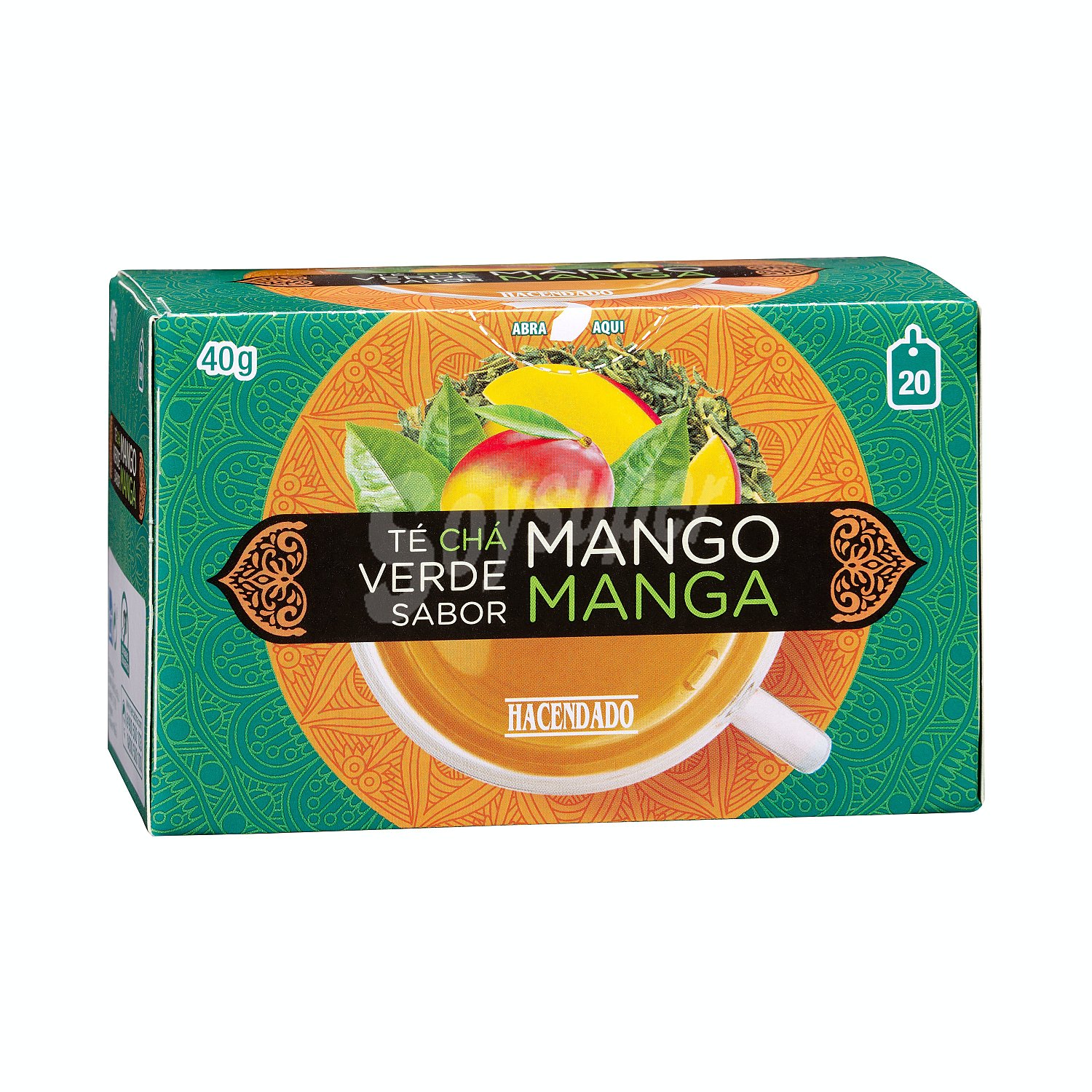 Infusion te verde sabor mango