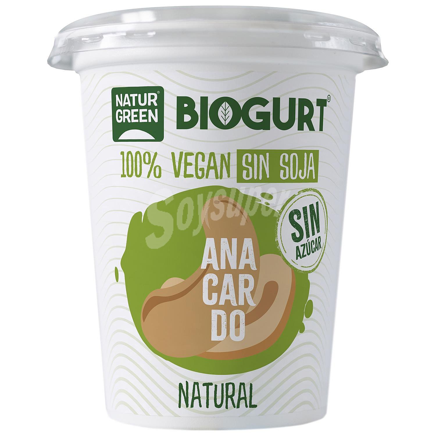 Preparado de anacardo natural sin azúcares añadidos ecológico Biogurt sin gluten