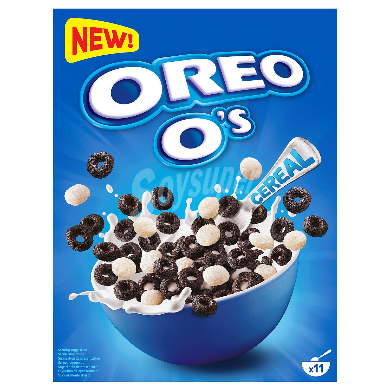 Cereales de trigo y arroz sabor cacao y vainilla Oreo O's