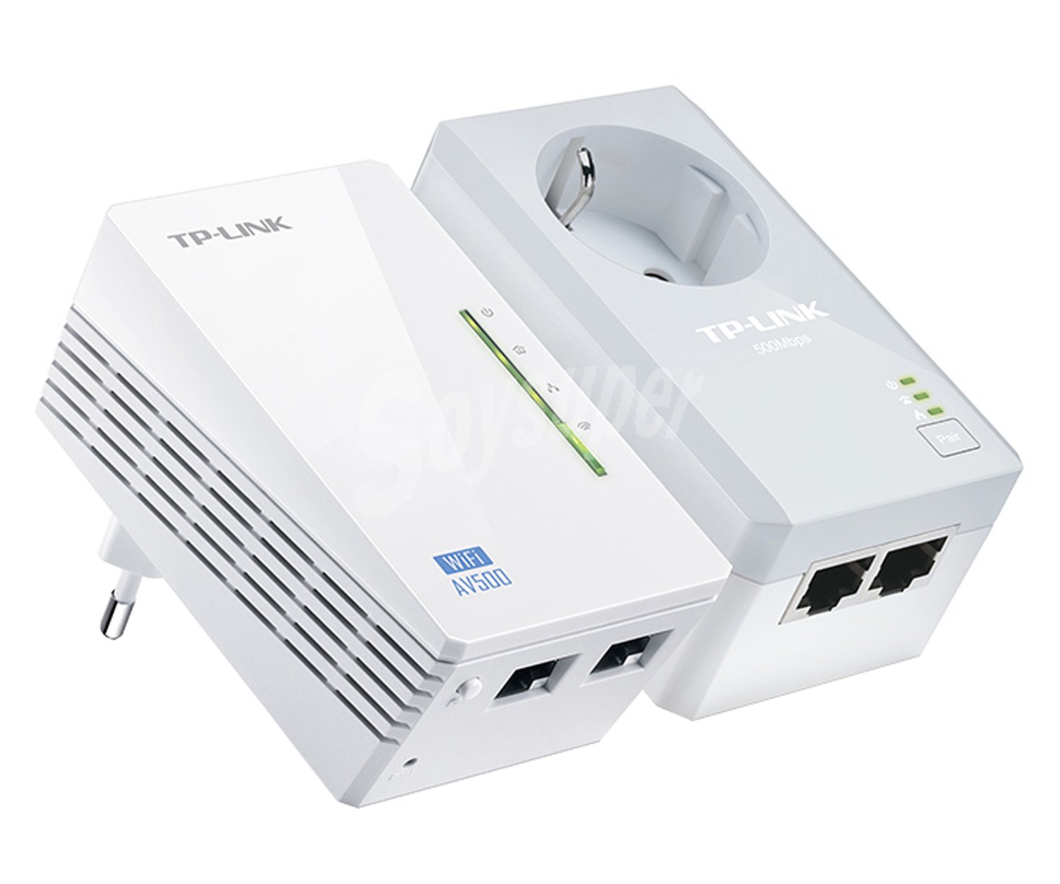 Kit Extensor Powerline wifi TL-WPA4226KIT, AV500, 300Mbps, 2 puertos Ethernet, enchufe extra AV500, 300Mbps, 2 puertos Ethernet, enchufe extra