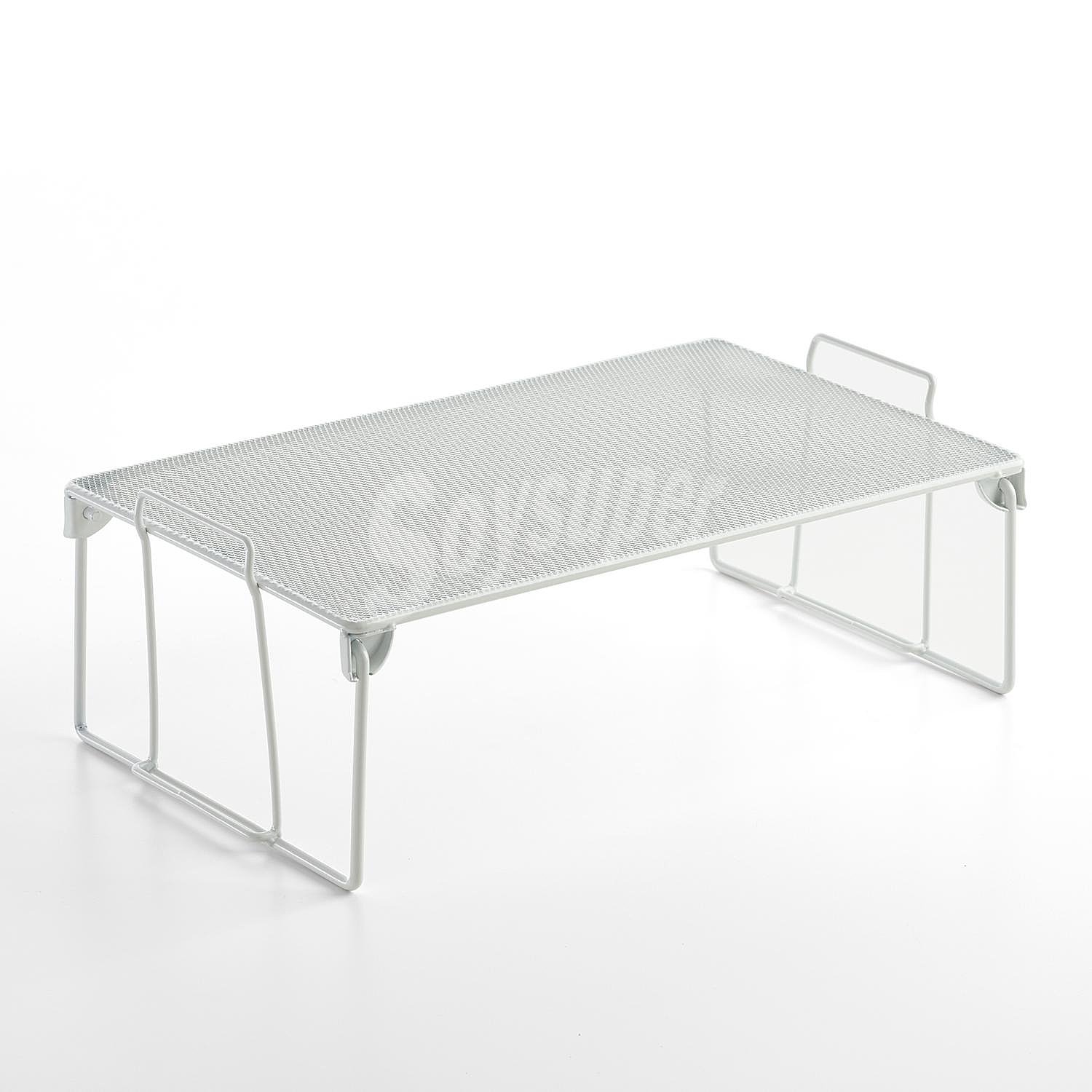 Estante Apilable Acero rayen 15X41X25,5 cm - Blanco