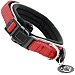 Collar nylon reflectante ajustable para perro color rojo medidas 30-37 cm