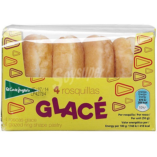 Glacé roscas 4 unidades