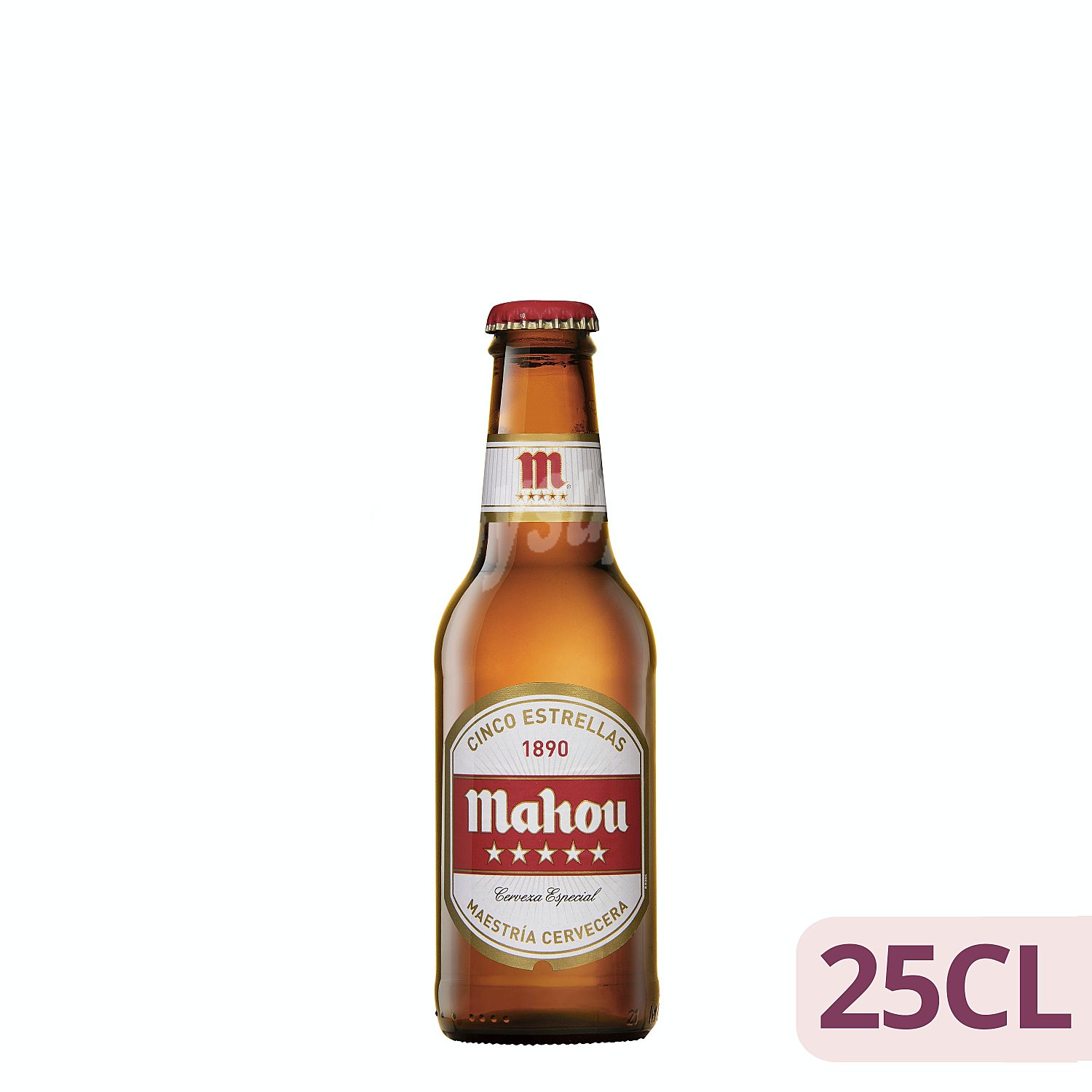 Cerveza rubia especial 5 estrellas (envase rojo)