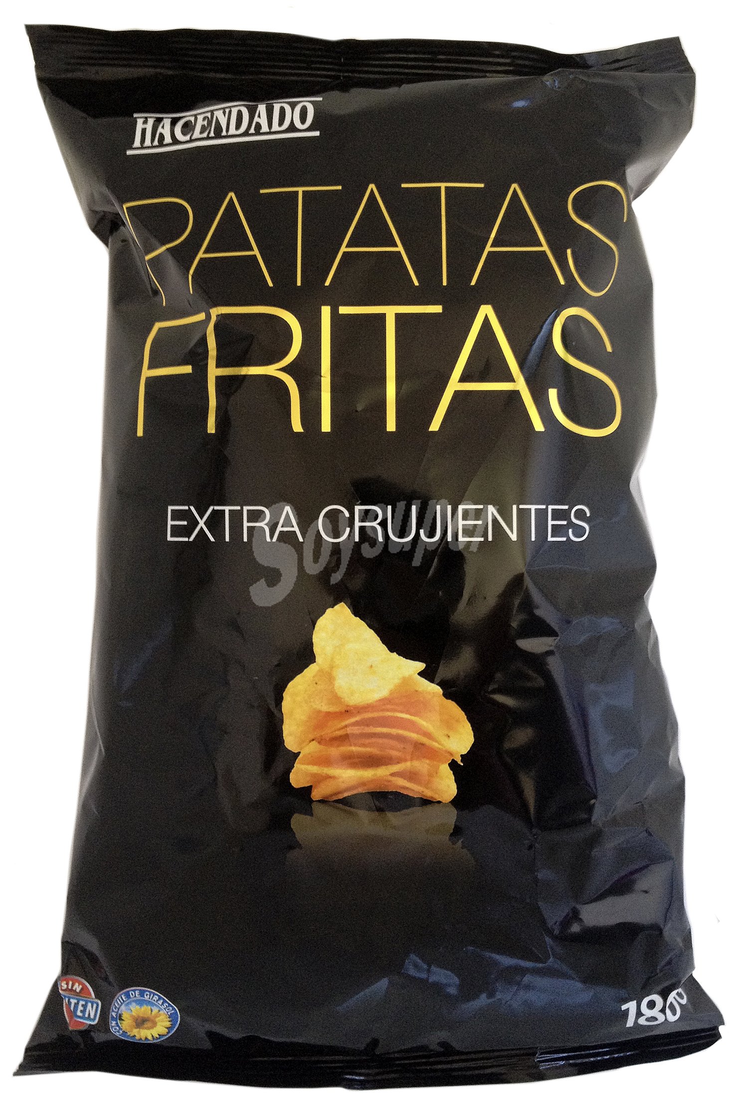 Patatas fritas lisas extracrujientes