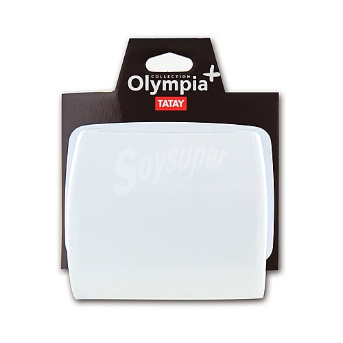 Porta rollos blanco con tapa tatay Olympia