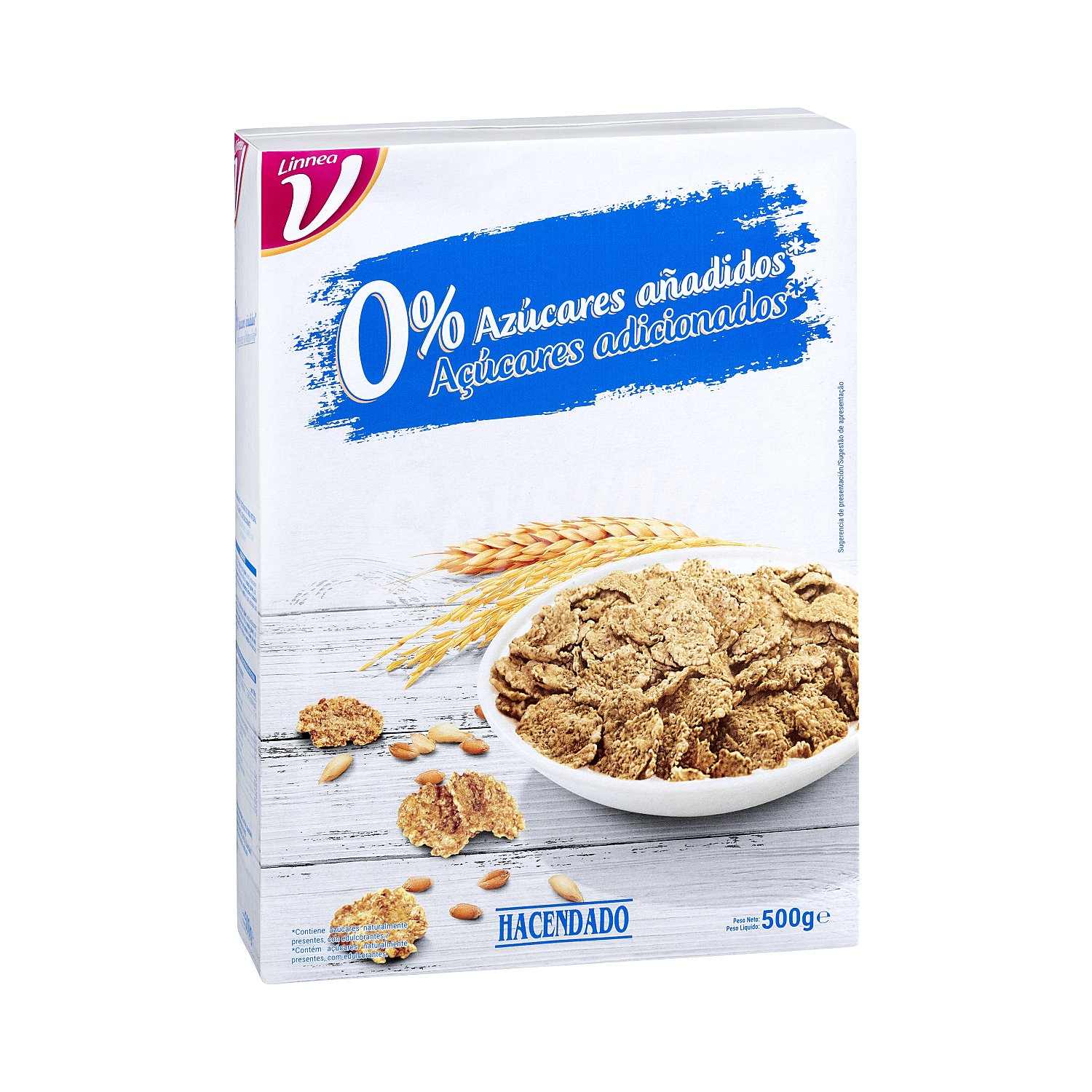 Cereal copos arroz trigo integral (0% azucares añadidos)