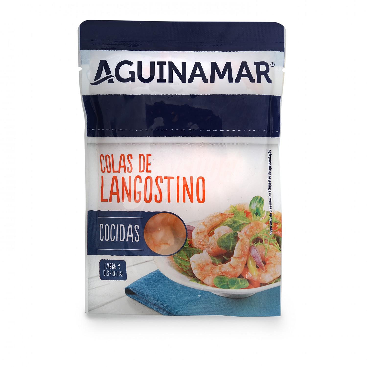 Cola de langostino cocido