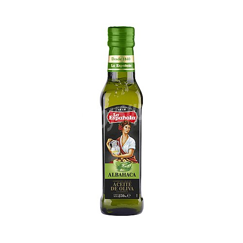 Aceite de oliva virgen extra a la albahaca