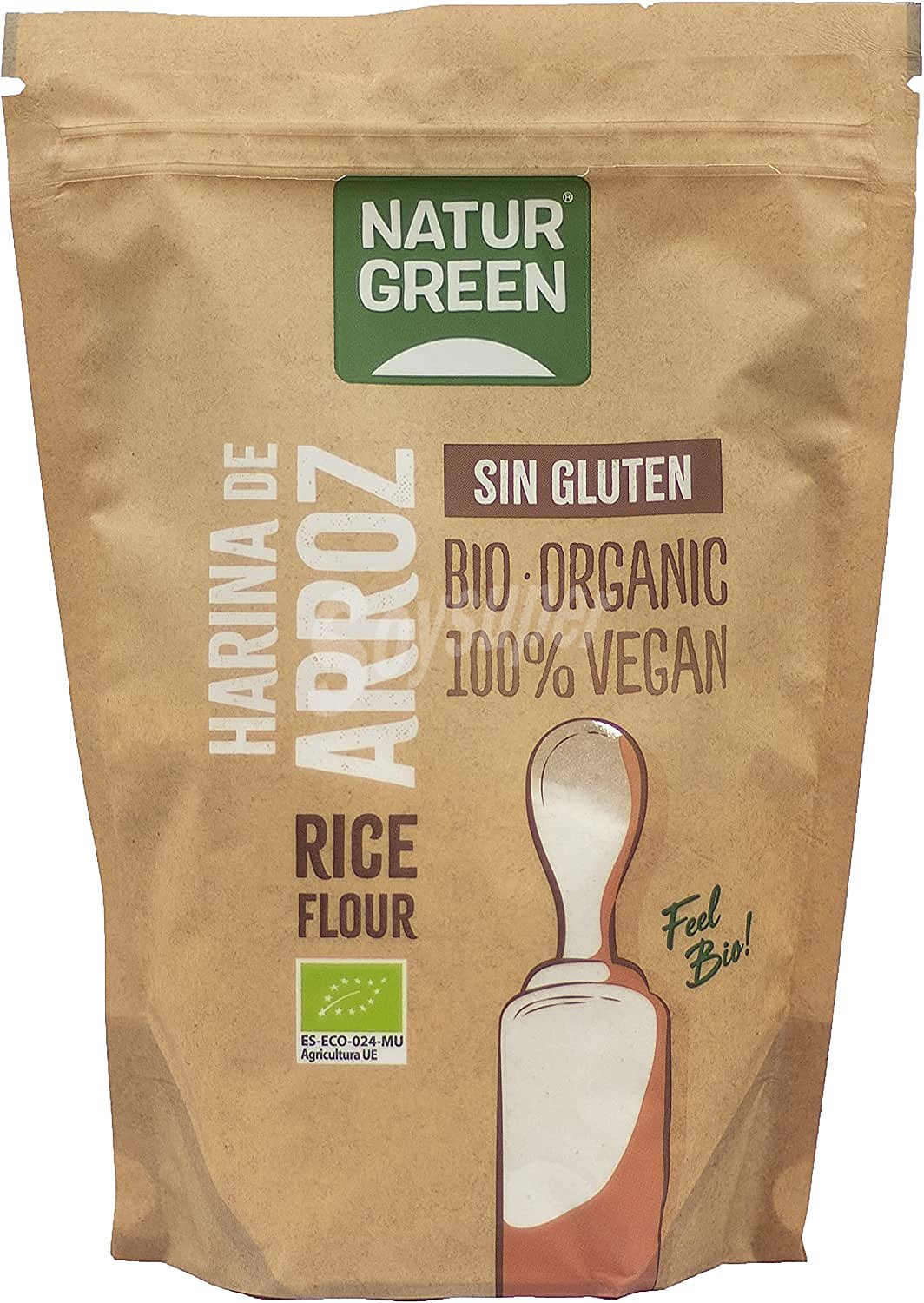 Bio Organic harina de arroz ecológica y sin gluten