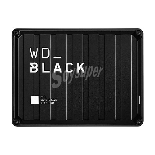 Disco duro externo 4TB WD Black P10 Game Drive, tamaño 2,5, conexión USB 3.2