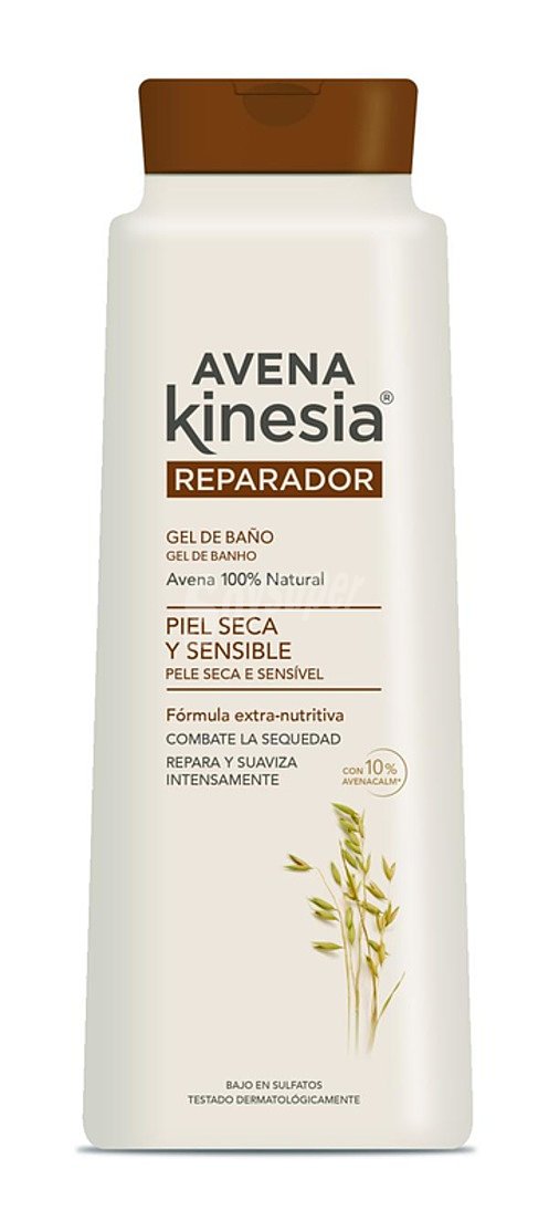 Gel de baño o ducha con avena 100% natural, ideal para pieles sensibles y secas