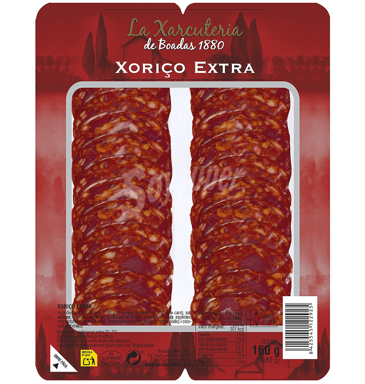 Chorizo la charcutería de extra bipack