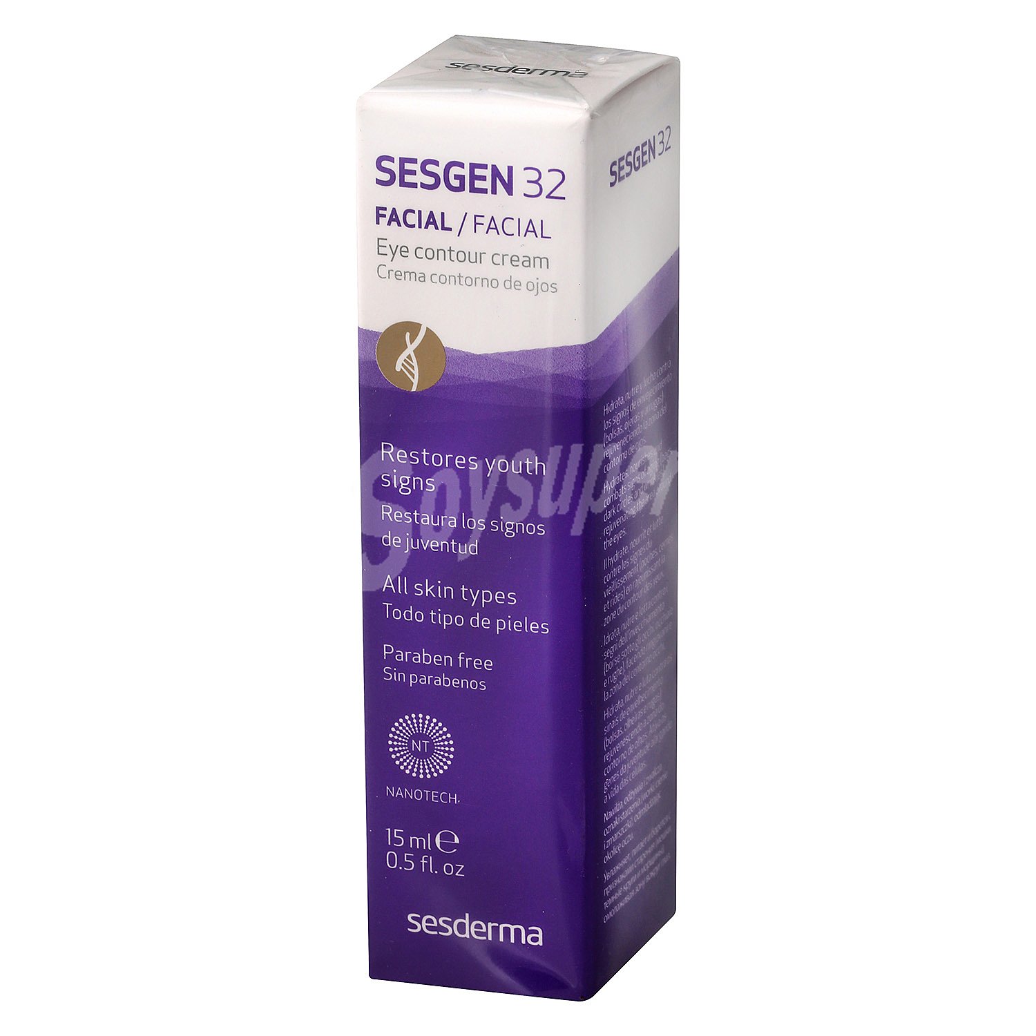 Sesgen 32 crema contorno de ojos para todo tipo de pieles, sin parabenos