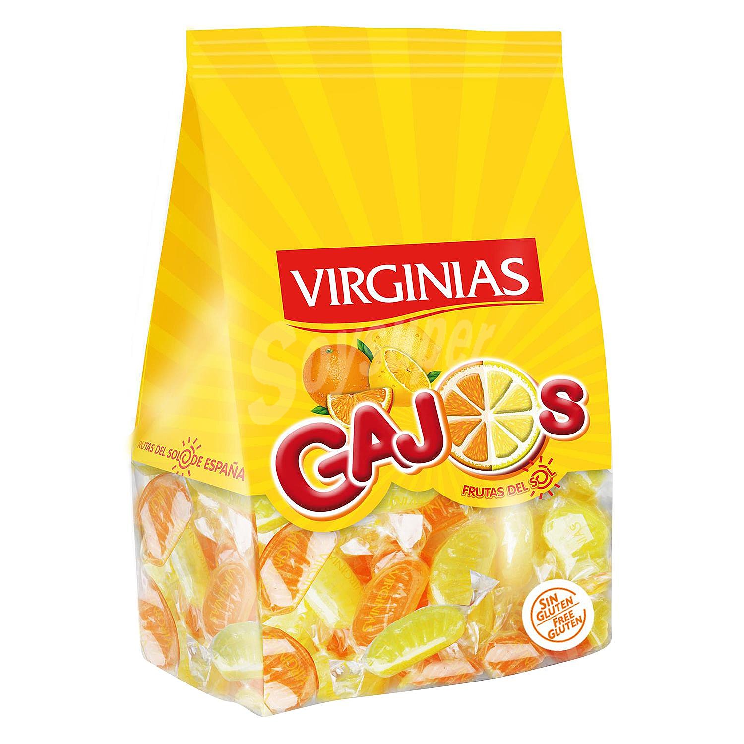 Caramelos sabor naranja y limón gluten