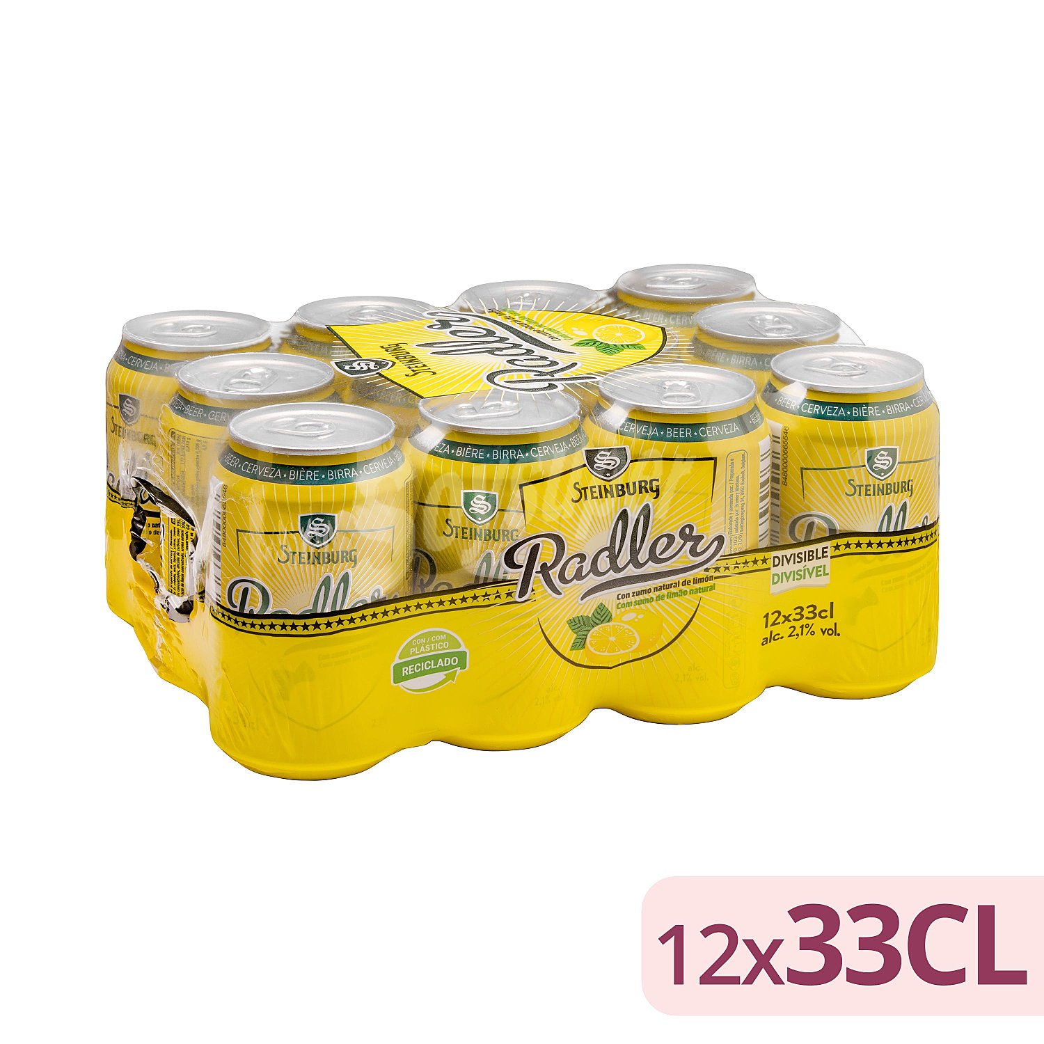 Cerveza radler con zumo natural de limon